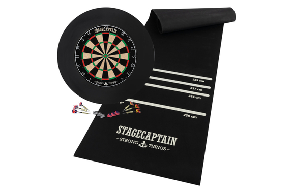 Stagecaptain DBS-1715 BullsEye Pro Cible de Fléchettes Set Complet image 1