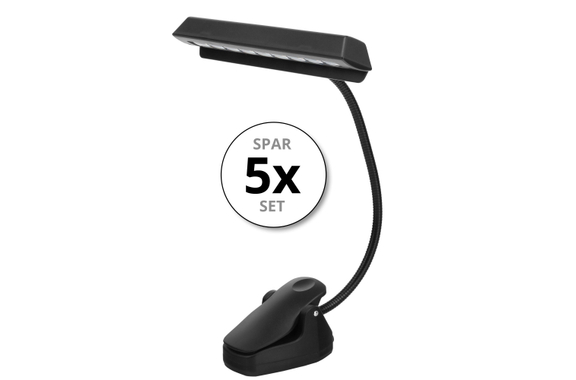 Showlite MSL-20A Lampe de Pupitre LED Rechargeable Noire Lot de 5 image 1