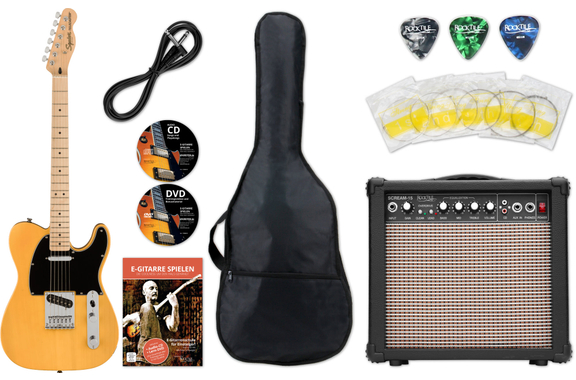 Squier Affinity Telecaster MN Butterscotch Blonde Starter Set image 1