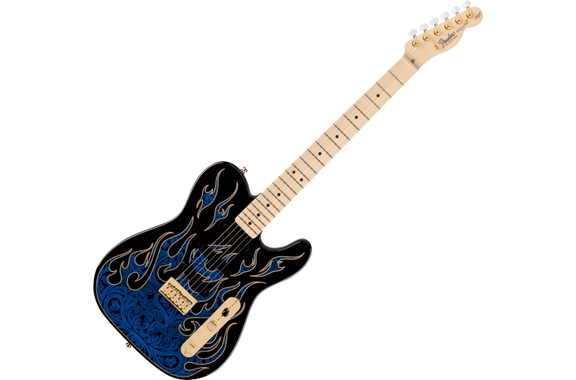 Fender James Burton Telecaster Blue Paisley Flames image 1