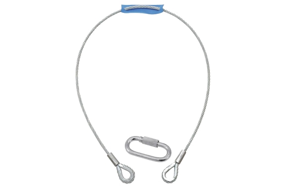 Câble De Sécurité Eurolite B 6x1000mm Jusqu'à 35kg Argent image 1