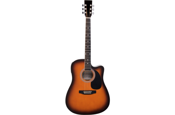 Classic Cantabile WS-10SB-CE Westerngitarre Sunburst  - Retoure (Zustand: gut) image 1