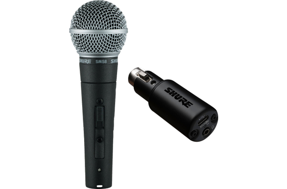 Shure MOTIV MVX2U + SM 58 LCE Bundle Microfono image 1
