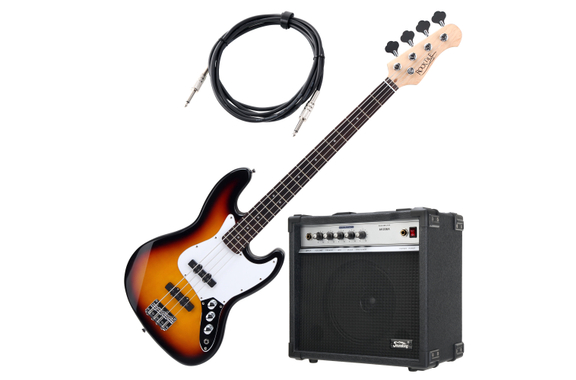 Rocktile Fatboy II SB E-Bass Sunburst Set Amplificatore image 1