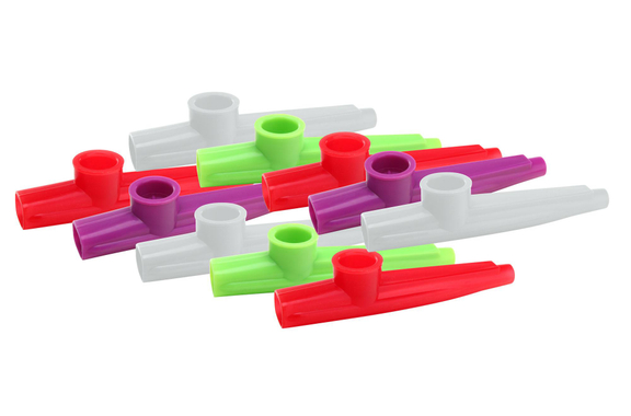Classic Cantabile FUN Kazoo Confezione Da 10, Plastica, Colori Vari image 1