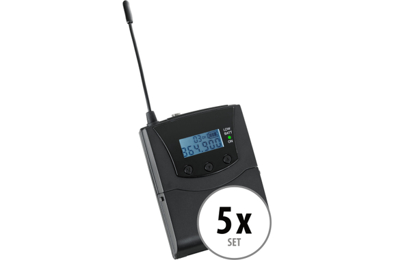 Pronomic Silent Guide V2 SDR-BP30 Bodypack-Receiver 5x Set image 1
