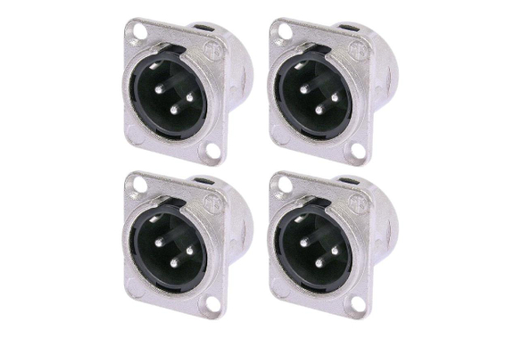 Neutrik NC3MDL1 XLR Einbaustecker male 4er Pack image 1