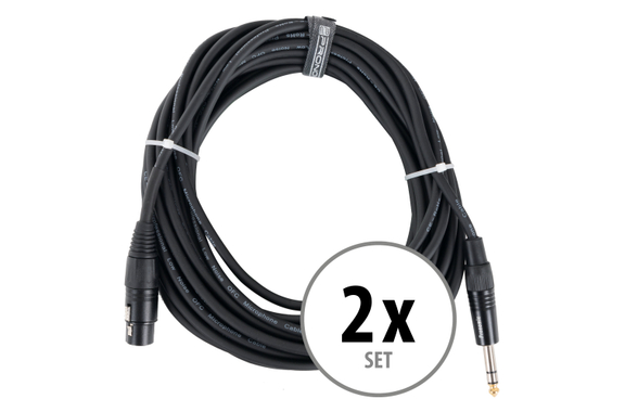 Pronomic Stage JSXF-10 XLR/Stereoklinke-Kabel 10m 2x Set image 1
