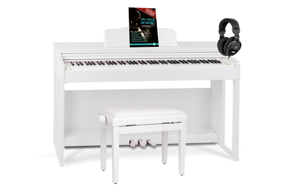 Classic Cantabile DP-230 WM E-Piano Wit mat Set image 1
