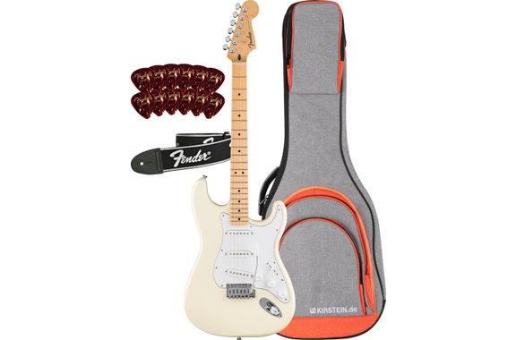 Fender Standard Stratocaster Olympic White Set image 1