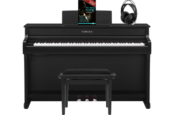 Yamaha CLP-835 B Digitalpiano Nero Opaco Set image 1