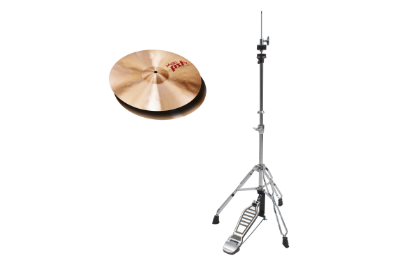 Paiste PST 7 14" Light Hi-Hat + HiHat Machine SET image 1