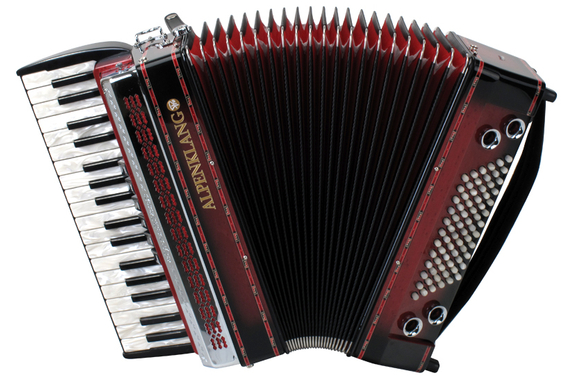 Alpenklang Pro acordeón III 72 MH Shadow Red image 1