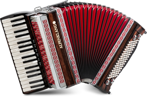 Alpenklang Pro Accordeon III 96 Toetsen-Steierse Ebenhout image 1