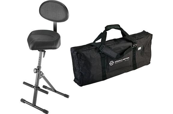 K&M 14050 Sta-opstoel met Rugleuning Set met Tas image 1