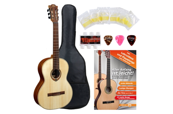 LAG OCL70 Occitania 70 4/4 Concert Guitar Starter Set image 1