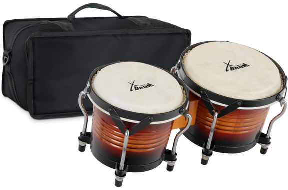 XDrum Bongos Pro Vintage Sunburst Set incl. Bolsa para Bongos image 1