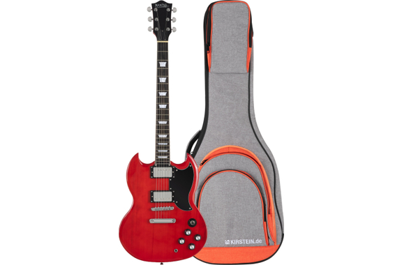 Rocktile Pro S-Red E-Gitarre Heritage Cherry Gigbag Set image 1