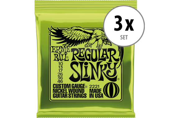 Ernie Ball 2221 Regular Slinky 3x Set image 1