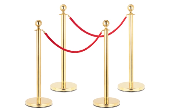 Stagecaptain PLS-150 Deluxe 4.2-150G Afzetpaal Personenleidingssysteem 1,5m goud image 1