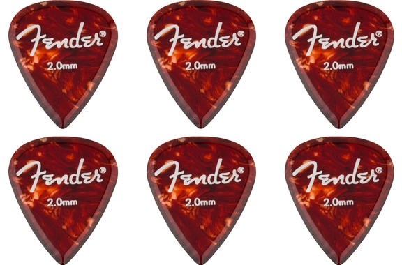 Fender Aero Acrylic Picks Heavy 6er Pack image 1