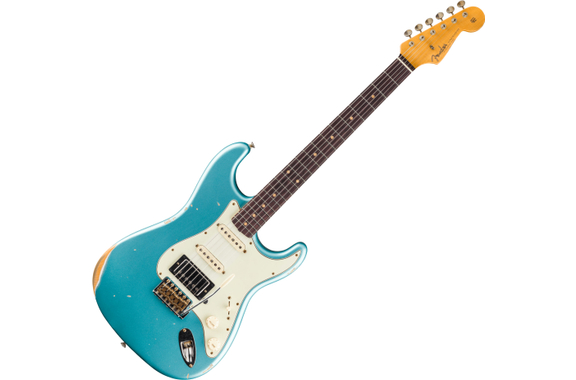 Fender Custom Shop Édition Limitée '59 Stratocaster HSS Relic Daphne Blue Metallic image 1