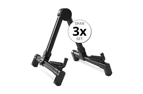 Rocktile GSF-2020B Universal Gitarrenständer faltbar schwarz 3x Set image 1