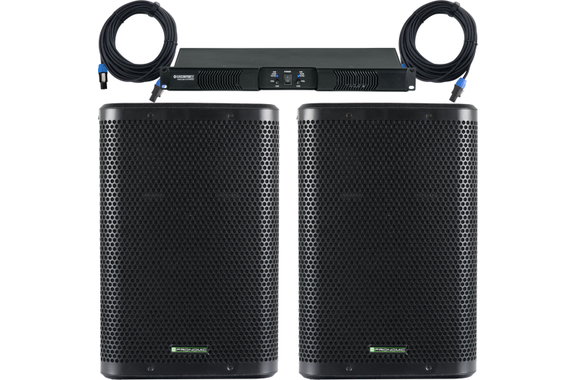 McGrey PA-4502 1 HE 2x 450 Watt Monitor Set image 1