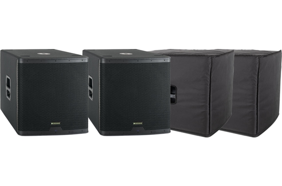 Pronomic C-118SA Actieve Subwoofer + Cover 2x Set image 1
