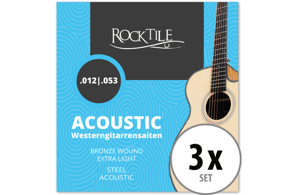 Rocktile Snaren voor Western Gitaar Light 3-pack image 1