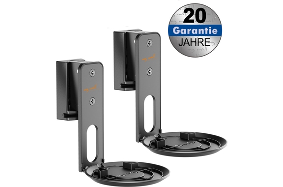My Wall HS 40 2 Wall Mounts for SONOS Era 100 Speakers Black image 1