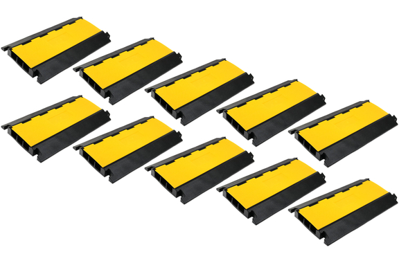 Pronomic Protector 3-90L Passerelle Câble 3 Compartiments avec Connecteur 10x Set image 1