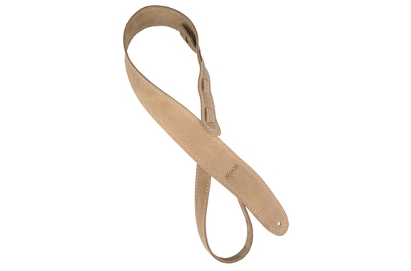 Shaman Standard 02 Light Brown Leather Strap, White Stitching Smooth image 1