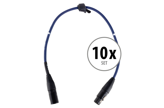 Pronomic Stage DMX3-0,5 Câble DMX 0,5m Lot de 10 image 1