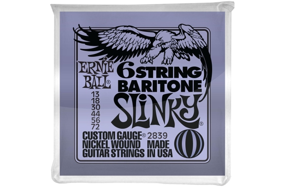 Ernie Ball 2839 Slinky 6-String Baritone image 1