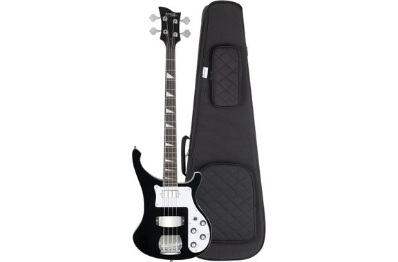 Rocktile Pro RB-400B Blackbird E-Bass Black Gigbag Set image 1