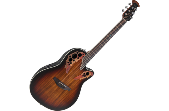 Ovation Celebrity Elite Plus CE48P Super Shallow Koa Burst image 1
