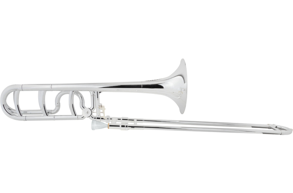 Classic Cantabile MardiBrass Trombone Quart en plastique Bb/F argent image 1