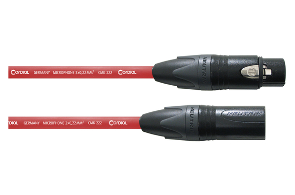 Cordial CPM 10 FM Microfoonkabel 10 m Rood image 1