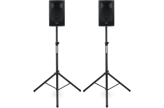 Pronomic E-210 MA Caja Activa de 10" 400 Vatios Set con Soportes image 1