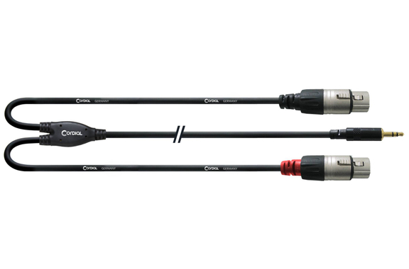 Cordial CFY 3 WFF XLR Adapterkabel 3 m Schwarz image 1