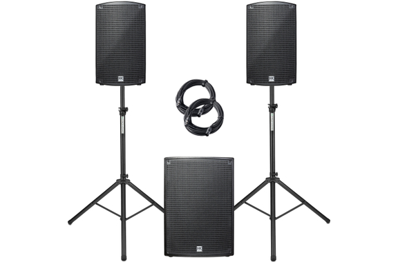 HK Sonar 110 XI / Sonar 115 Sub D Actieve Set incl. Speakerstatief en Kabel image 1