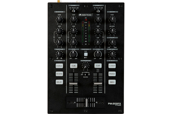 Omnitronic PM-202FX 2-Kanaals DJ-Mixer met Effecten image 1