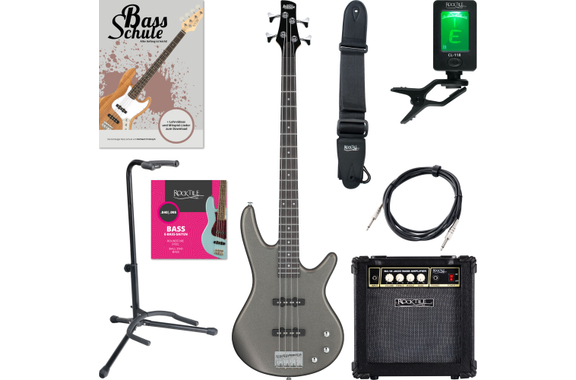Ibanez GIO SR GSR180-TUM Tungsten Matte Starter Set image 1