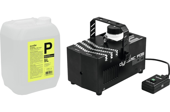 Eurolite Dynamic Fog 600 Rookmachine Set met 5l Fluid image 1