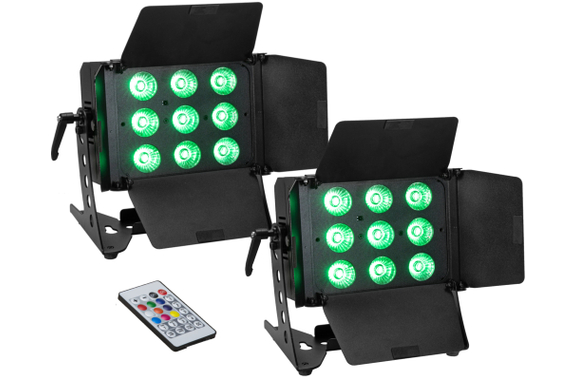 Eurolite LED CLS-9 QCL RGB/WW 9x7W 2er Set image 1