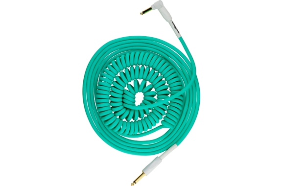 Pig Hog "Half Coil" Instrumentenkabel 9m Seafoam Green image 1