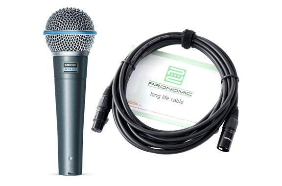 Shure Beta 58A Microfoon Set+ Kabel image 1