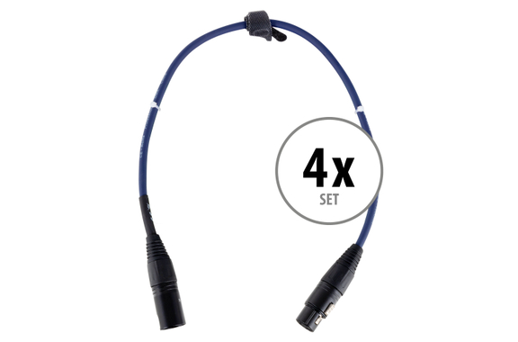 Pronomic Stage DMX3-0,5 DMX-kabel 0,5m 4x Set image 1
