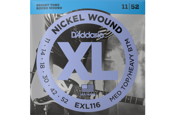 D'Addario EXL116 Medium Top/Heavy Bottom image 1